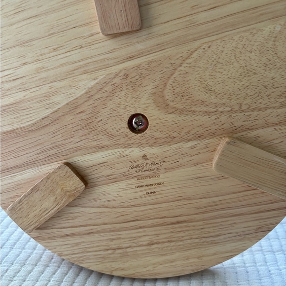 Hearth & Hand with Magnolia Two Tiered Wood Serving Tray Round Shape NWT - Picture 9 of 15